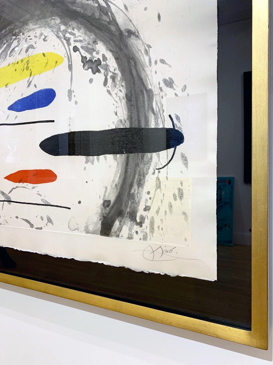 Hooked - Beige Abstract Print by Joan Miró