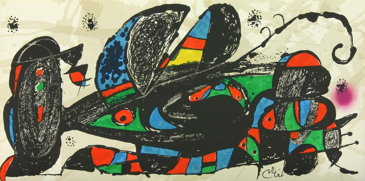 "Iran" lithograph from "Escultor" suite by Joan Miró from Poligrafa