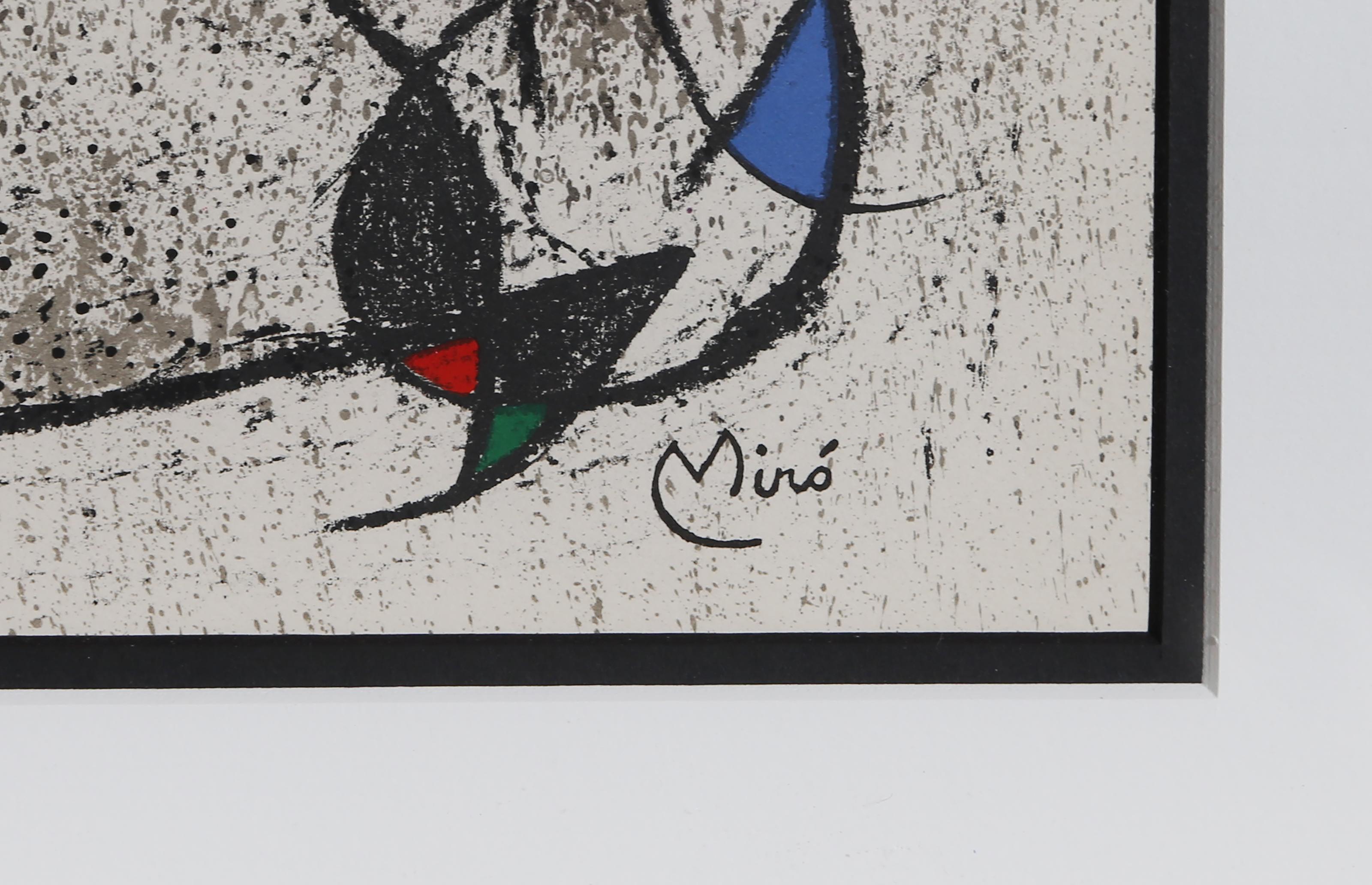 Jaillie du Calcaire, 1972 Lithograph by Joan Miro - Print by Joan Miró