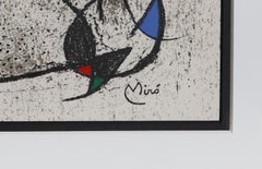 Jaillie du Calcaire, Lithographie von Joan Miro, 1972
