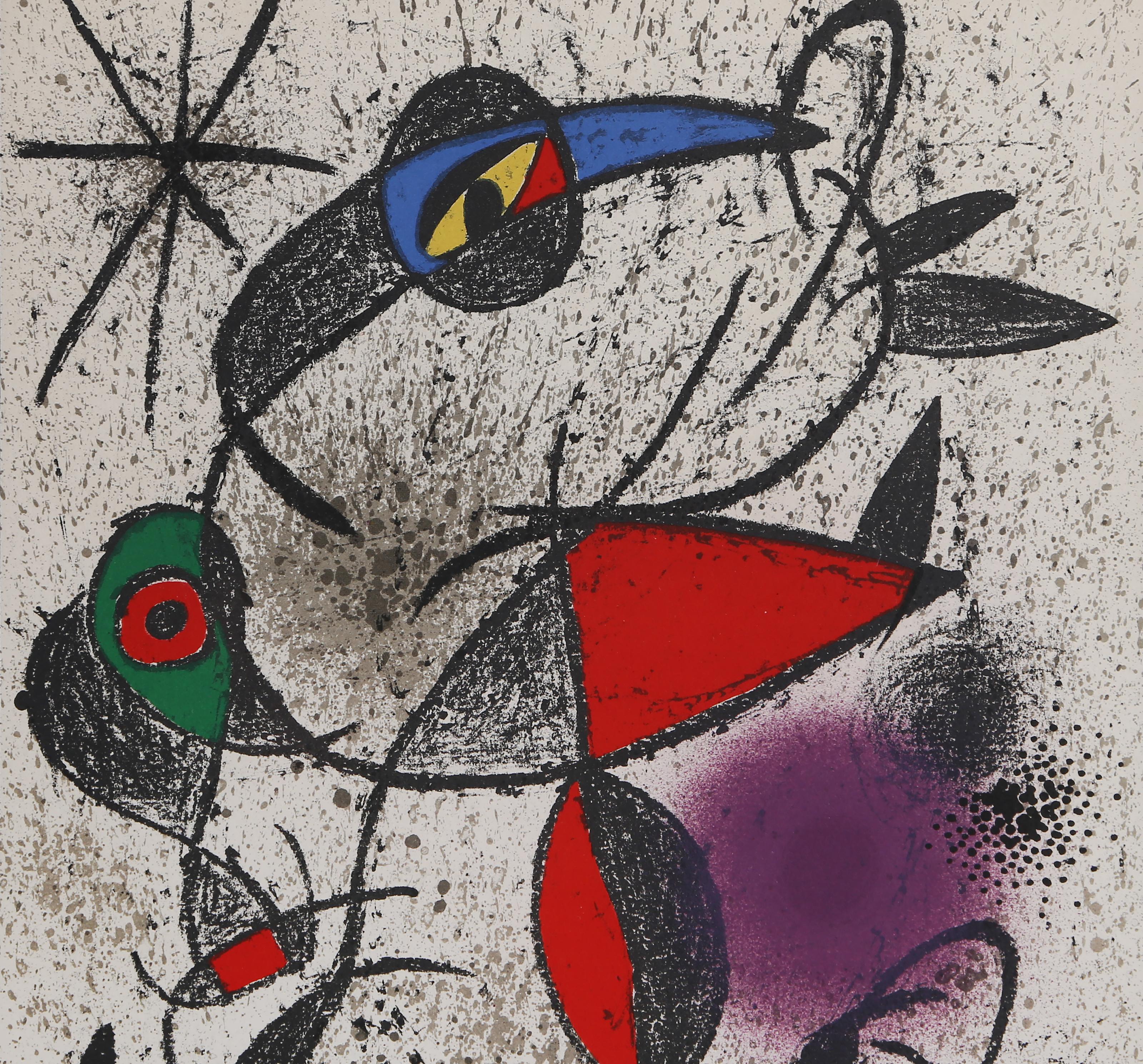 Jaillie du Calcaire, 1972 Lithograph by Joan Miro - Modern Print by Joan Miró