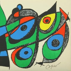 "Japan" lithograph from "Escultor" suite by Joan Miró from Poligrafa