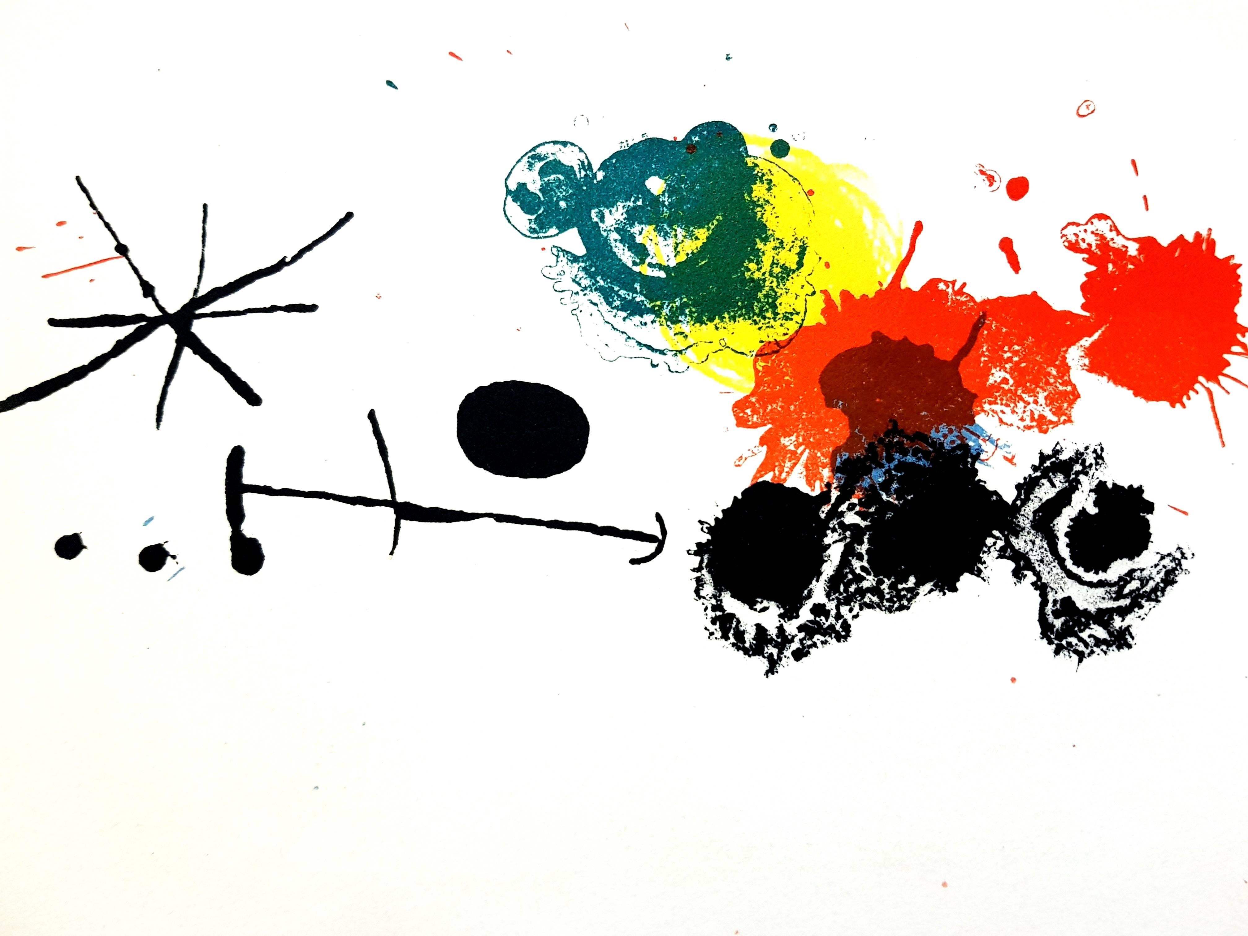 Joan Miro - Abstrakte Komposition - Original Lithographie  – Print von Joan Miró