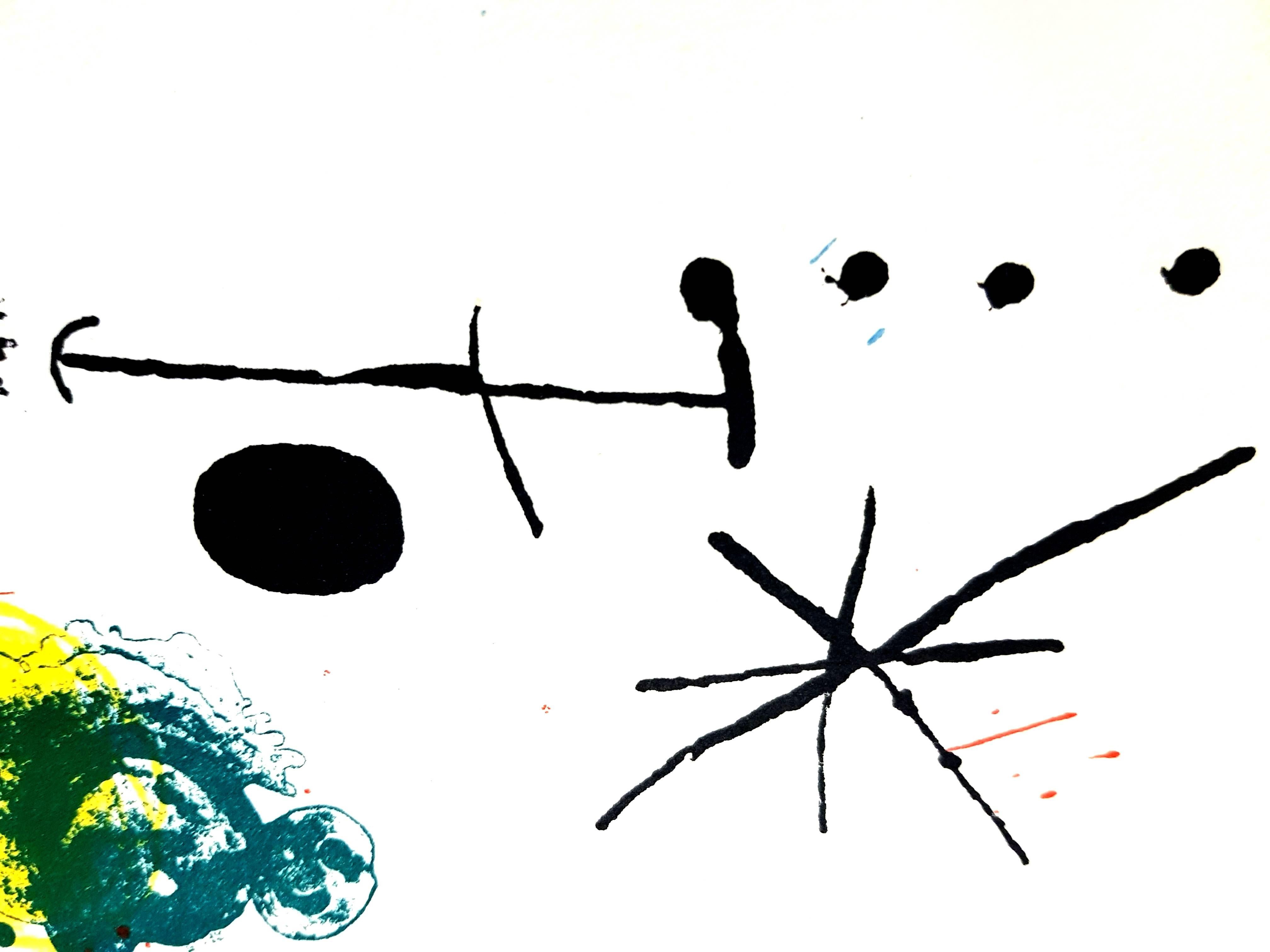 Joan Miro - Abstract Composition - Original Lithograph  - Modern Print by Joan Miró