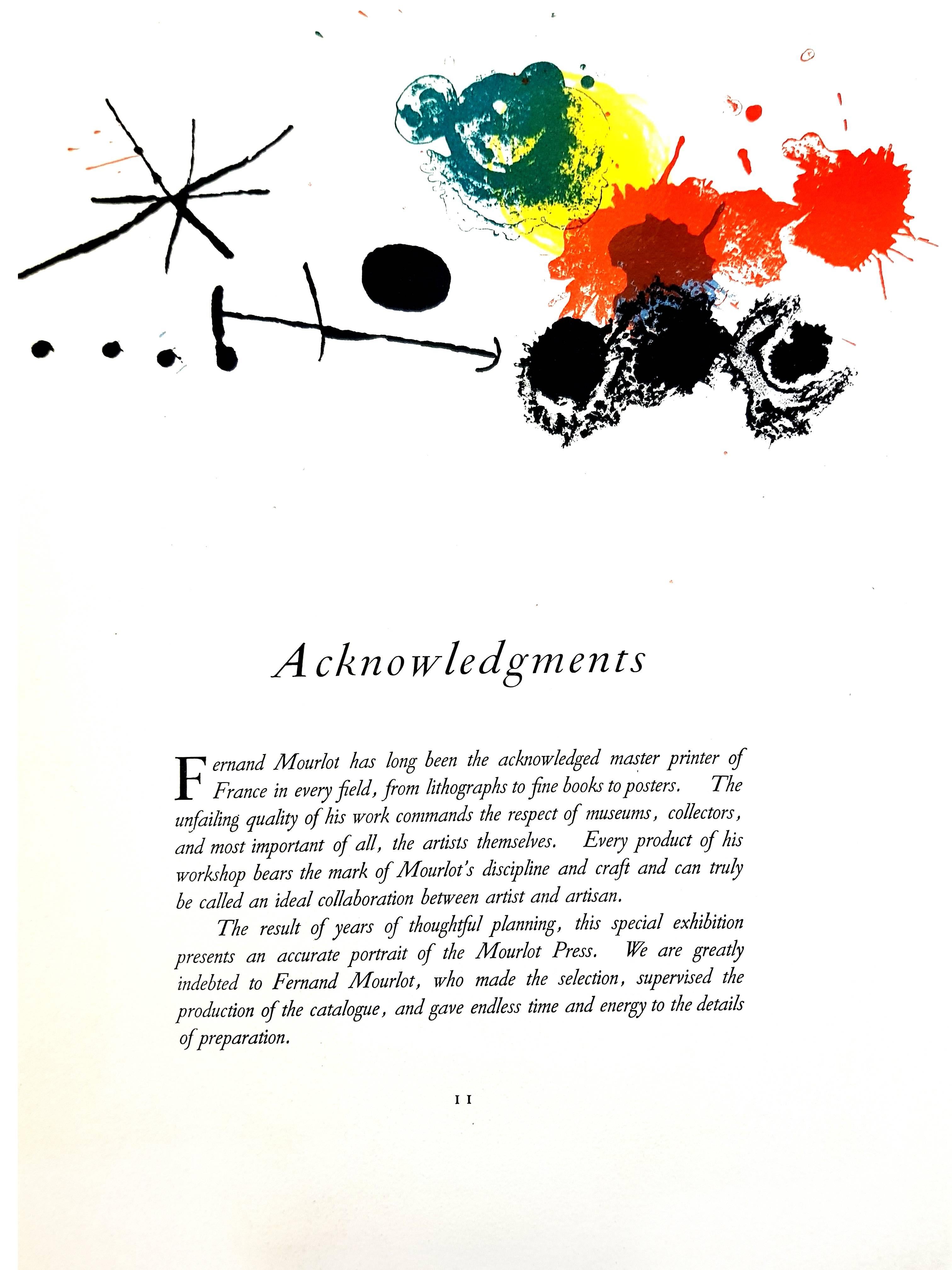 Joan Miró Abstract Print - Joan Miro - Abstract Composition - Original Lithograph