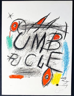Joan Miró (1893-1983) - Affiche pour le film "Umbracle" - Litografía en color