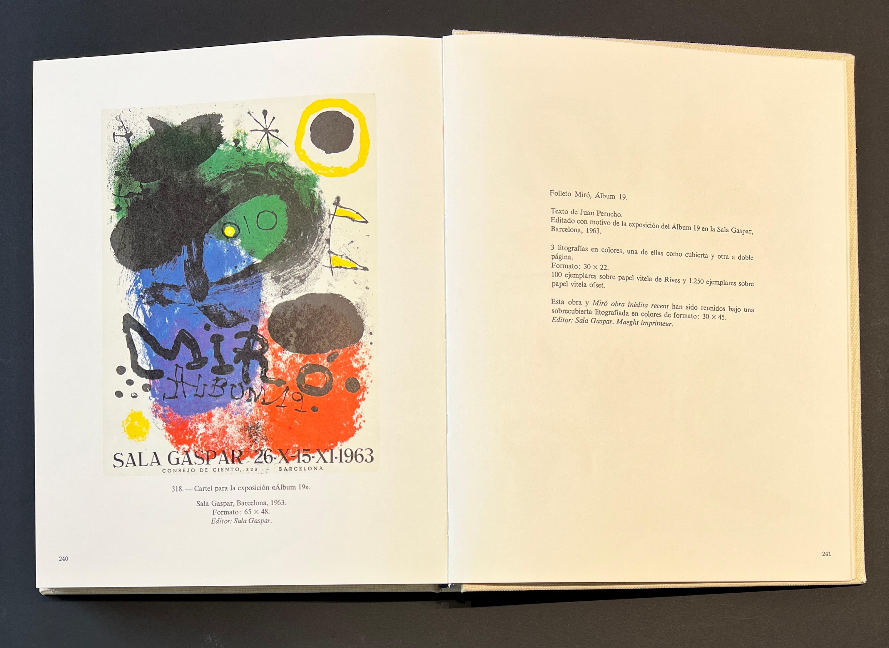 Joan Mirò (1893–1983) - Album 19 - Colour lithograph on BFK Rives paper - 1963 For Sale 3