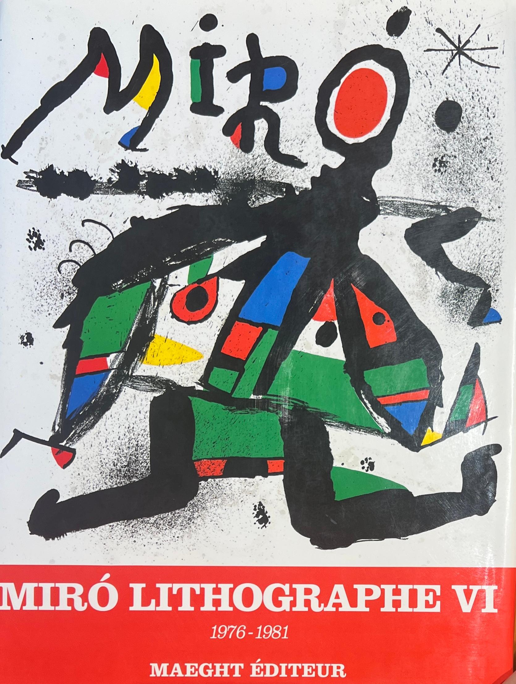 Joan Mirò (1893-1983) - Coloured lithograph on Arches paper - 1977 For Sale 4