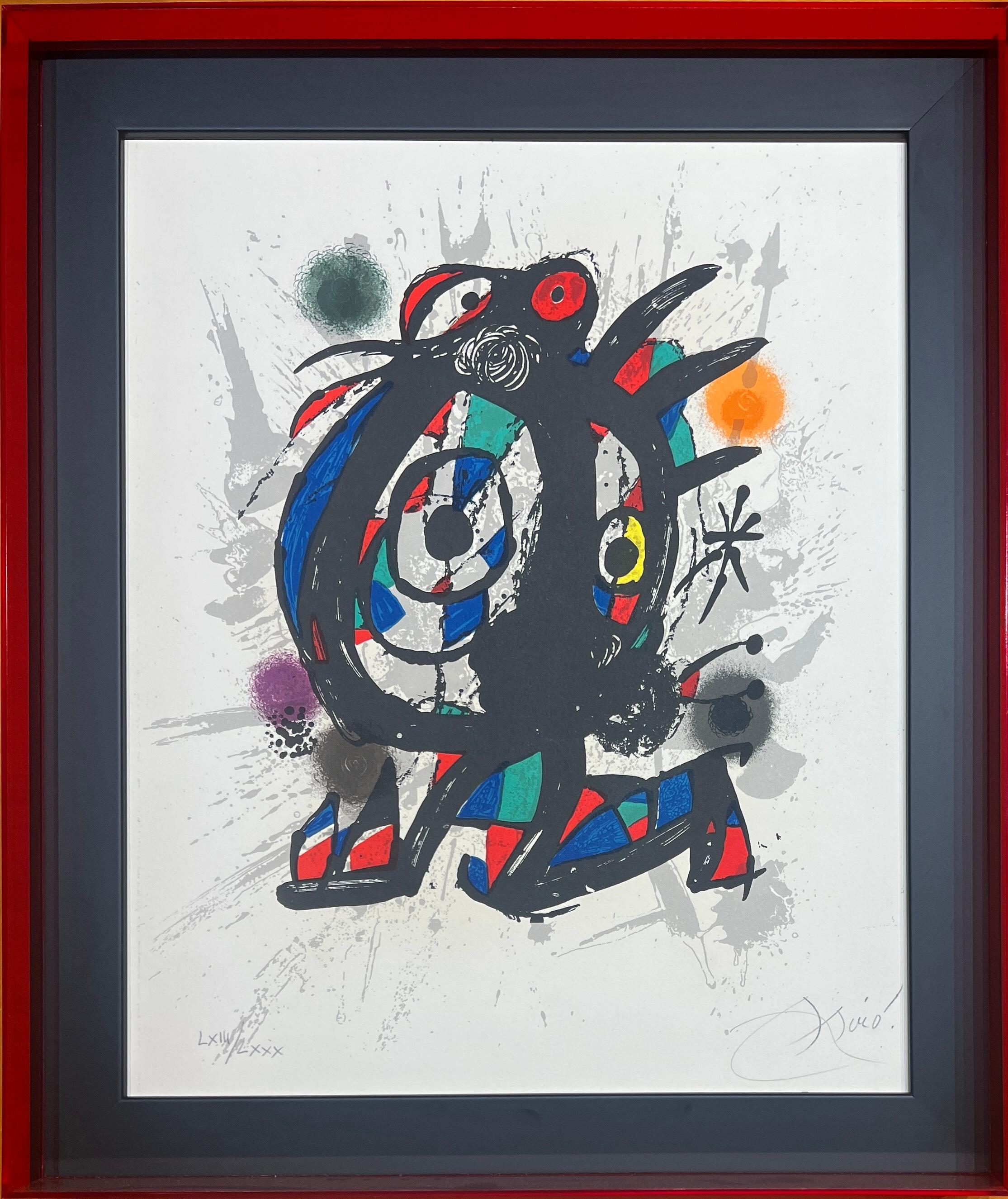 Joan Mirò (1893-1983) - Coloured lithograph on Arches paper - 1977 - Print by Joan Miró