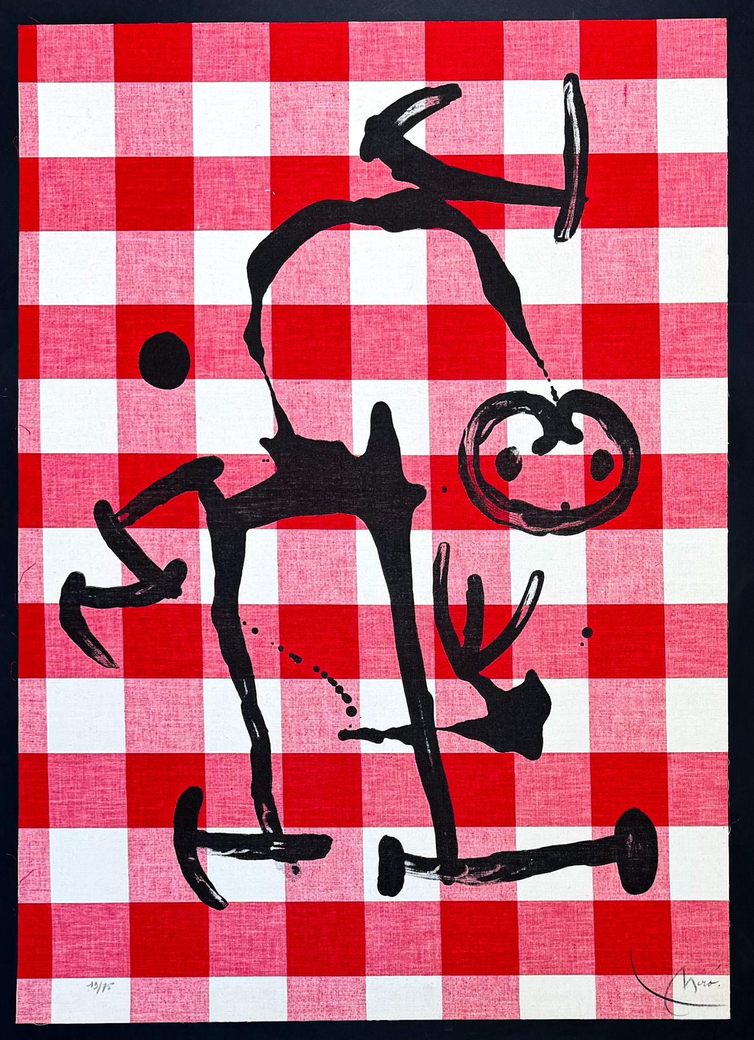 Joan Miró (1893–1983) - El analfabeto de los cuadros rojos - Color lithograph For Sale 1