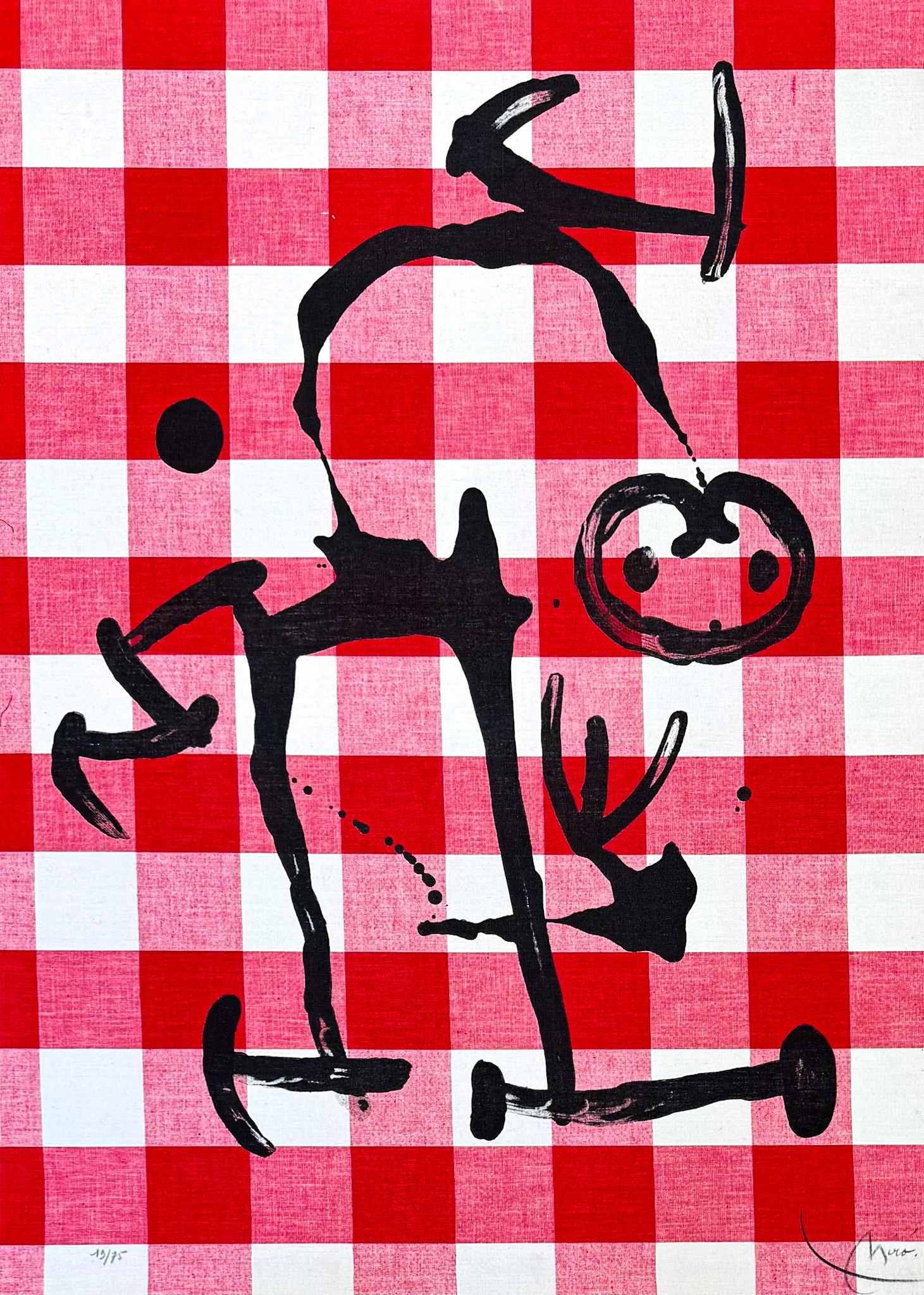 Joan Miró (1893–1983) - El analfabeto de los cuadros rojos - Color lithograph