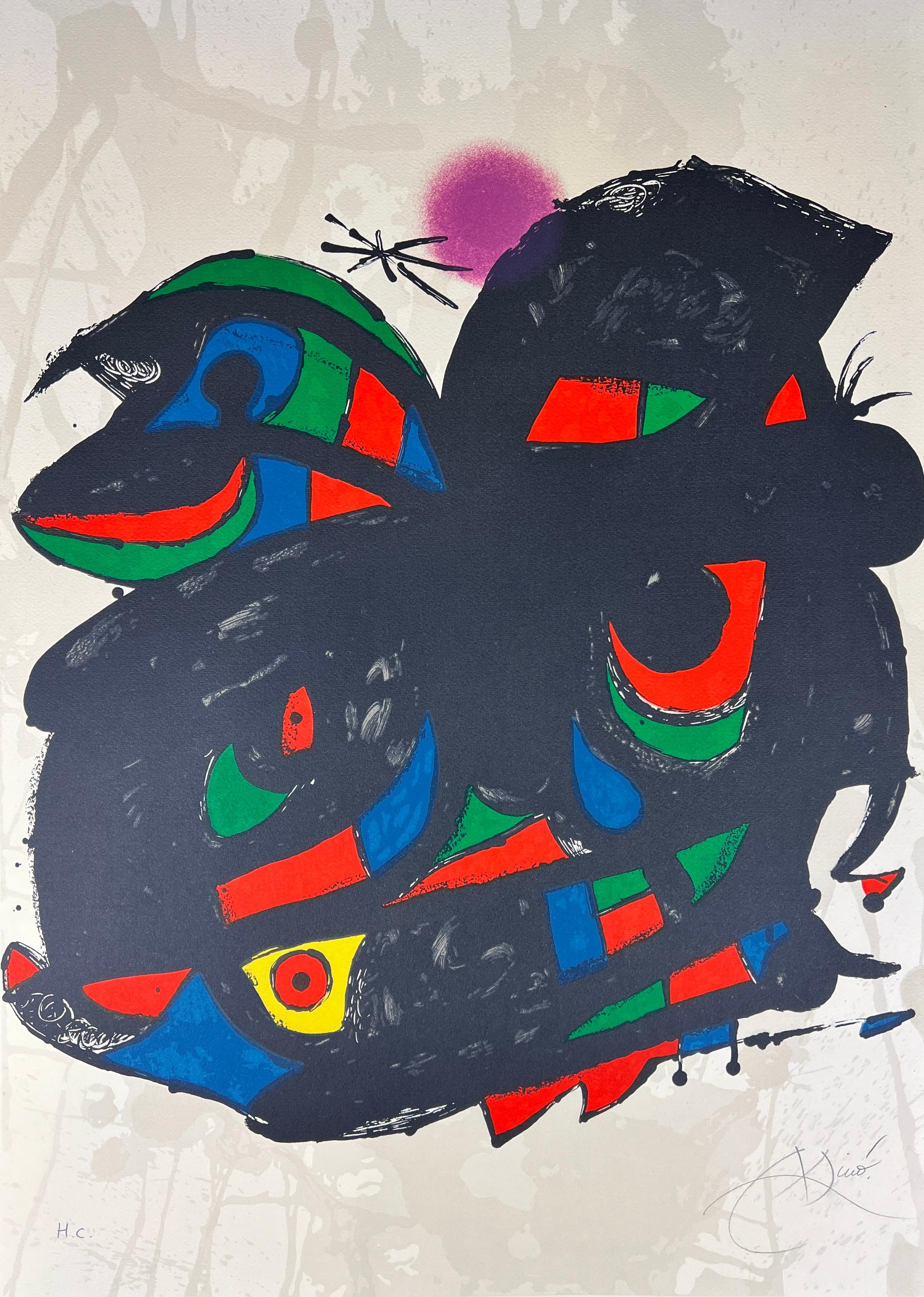 joan miro lithograph hand signed