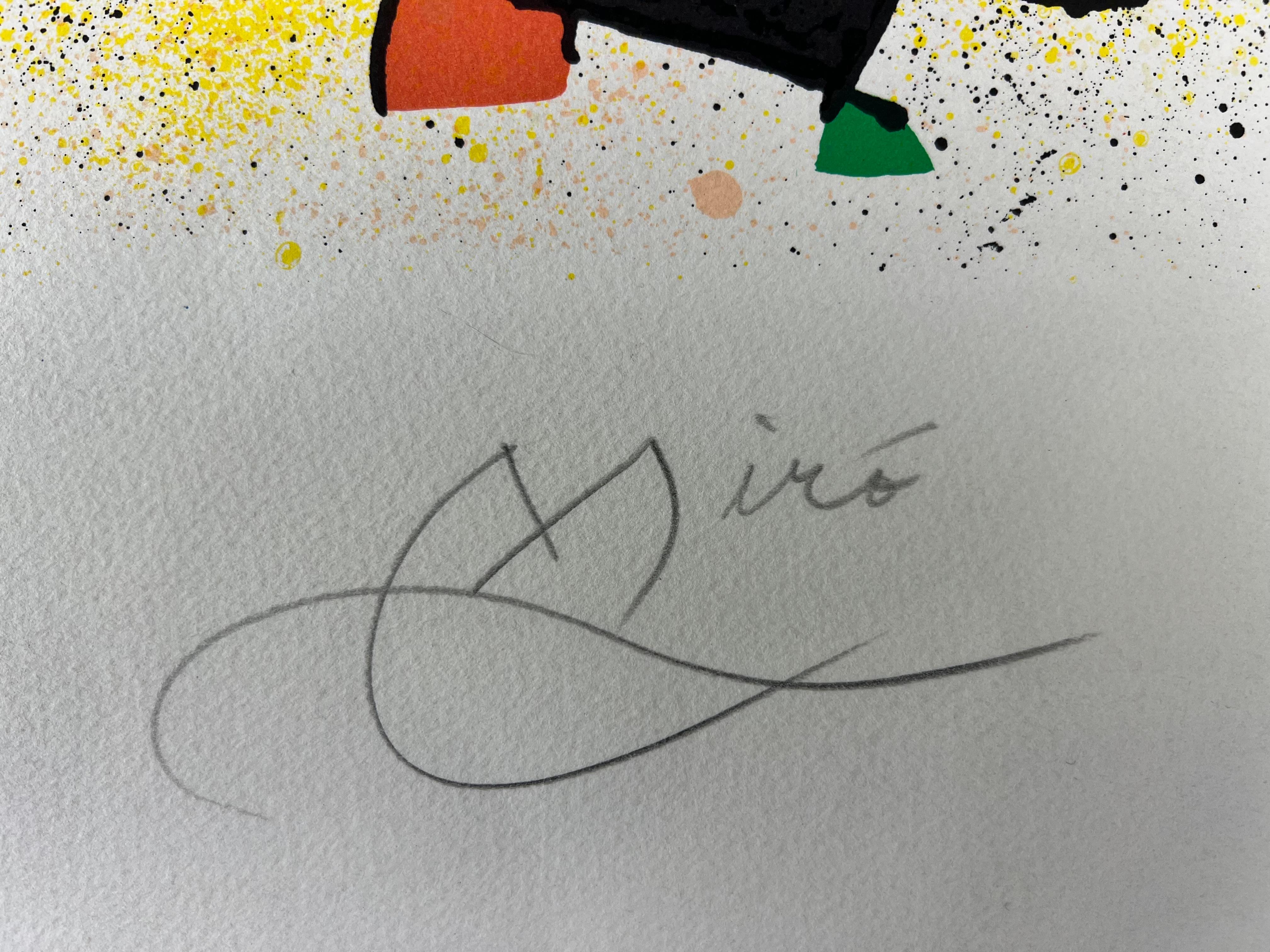 Joan Miró ( 1893 – 1983 ) – hand-signed lithograph on Arches – 1980 5