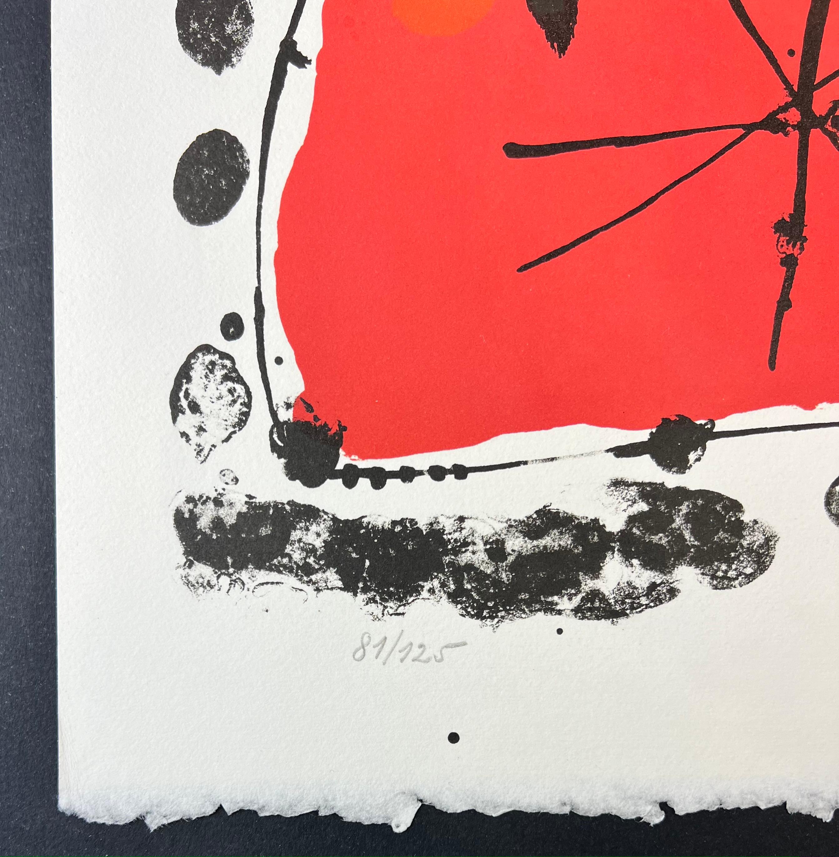 Joan Miró ( 1893 – 1983 ) – hand-signed Lithograph on Arches paper – 1957 2