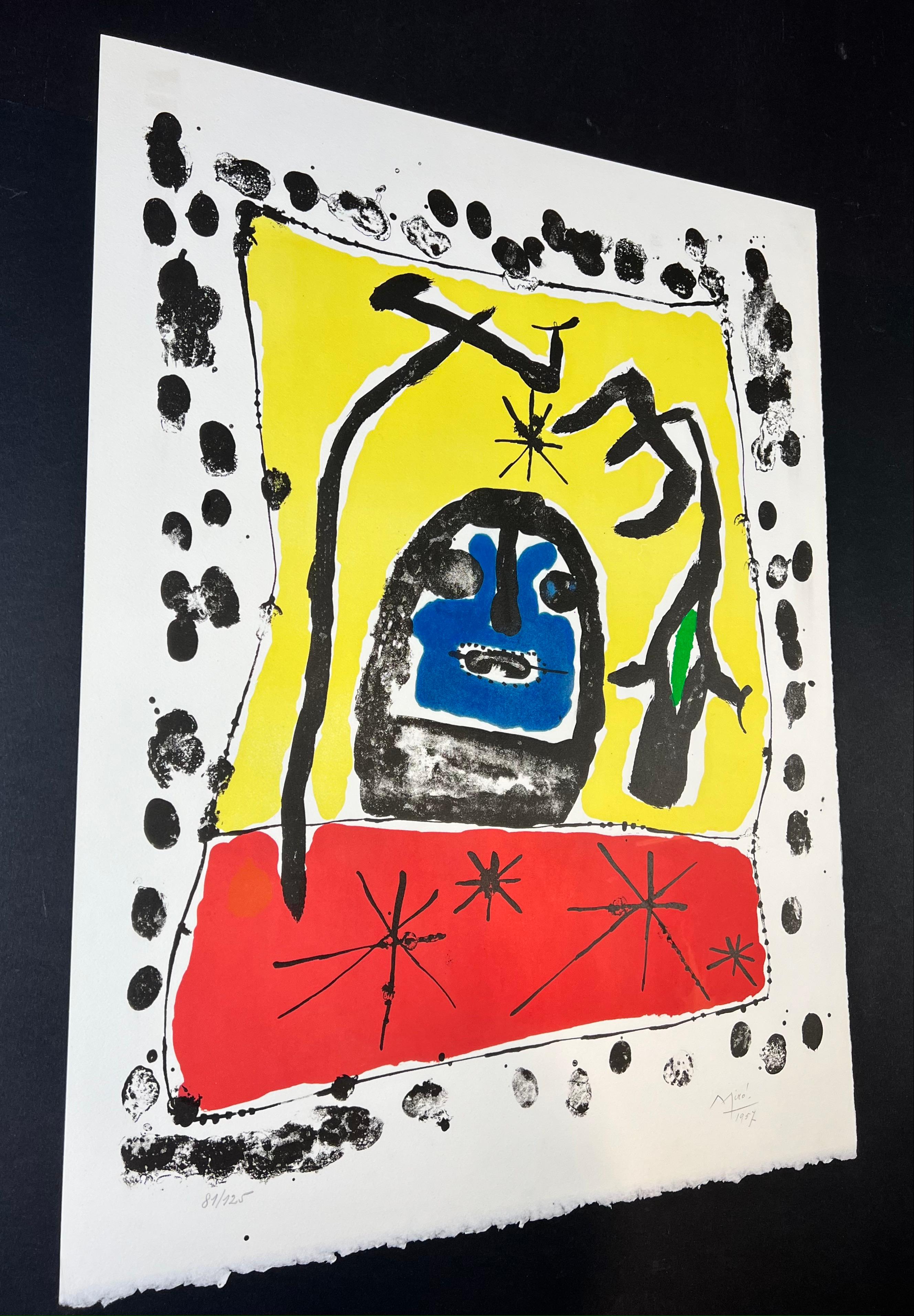 Joan Miró ( 1893 – 1983 ) – hand-signed Lithograph on Arches paper – 1957 6