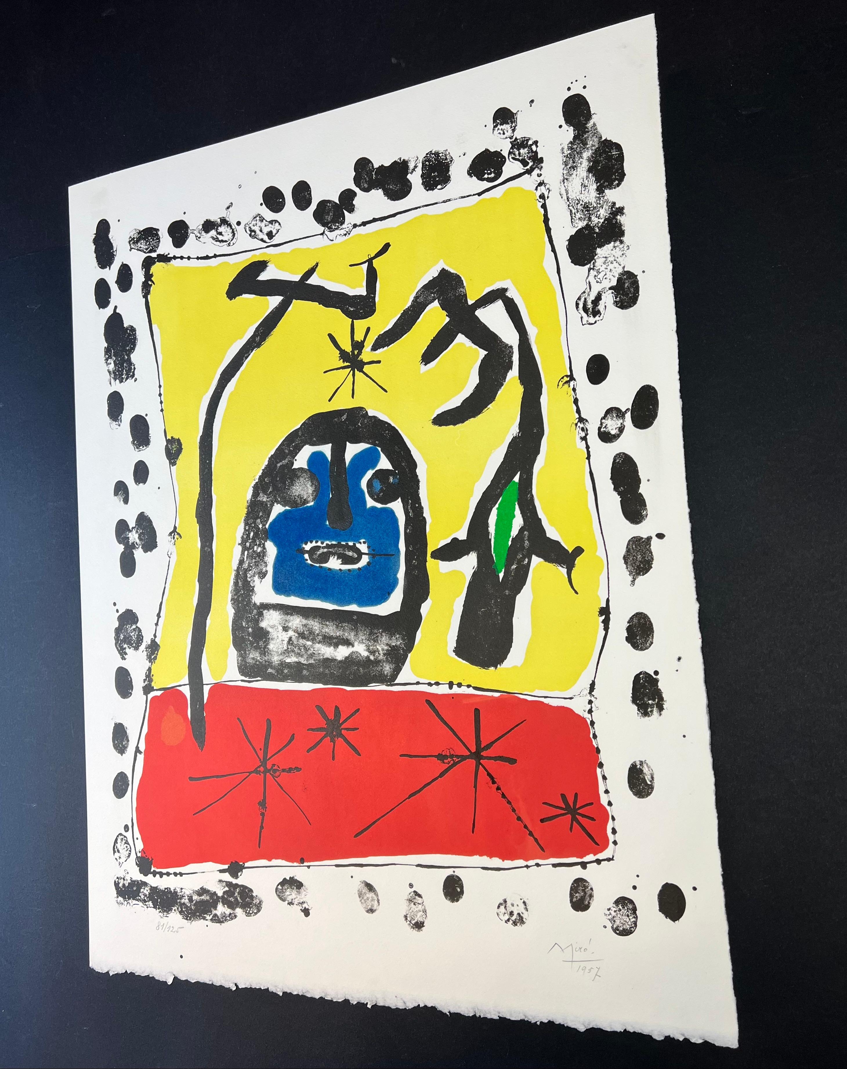 Joan Miró ( 1893 – 1983 ) – hand-signed Lithograph on Arches paper – 1957 7