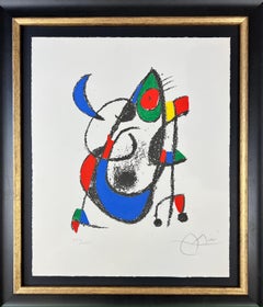 Joan Miró ( 1893 - 1983 ) - lithographie signée sur papier Arches - 1975