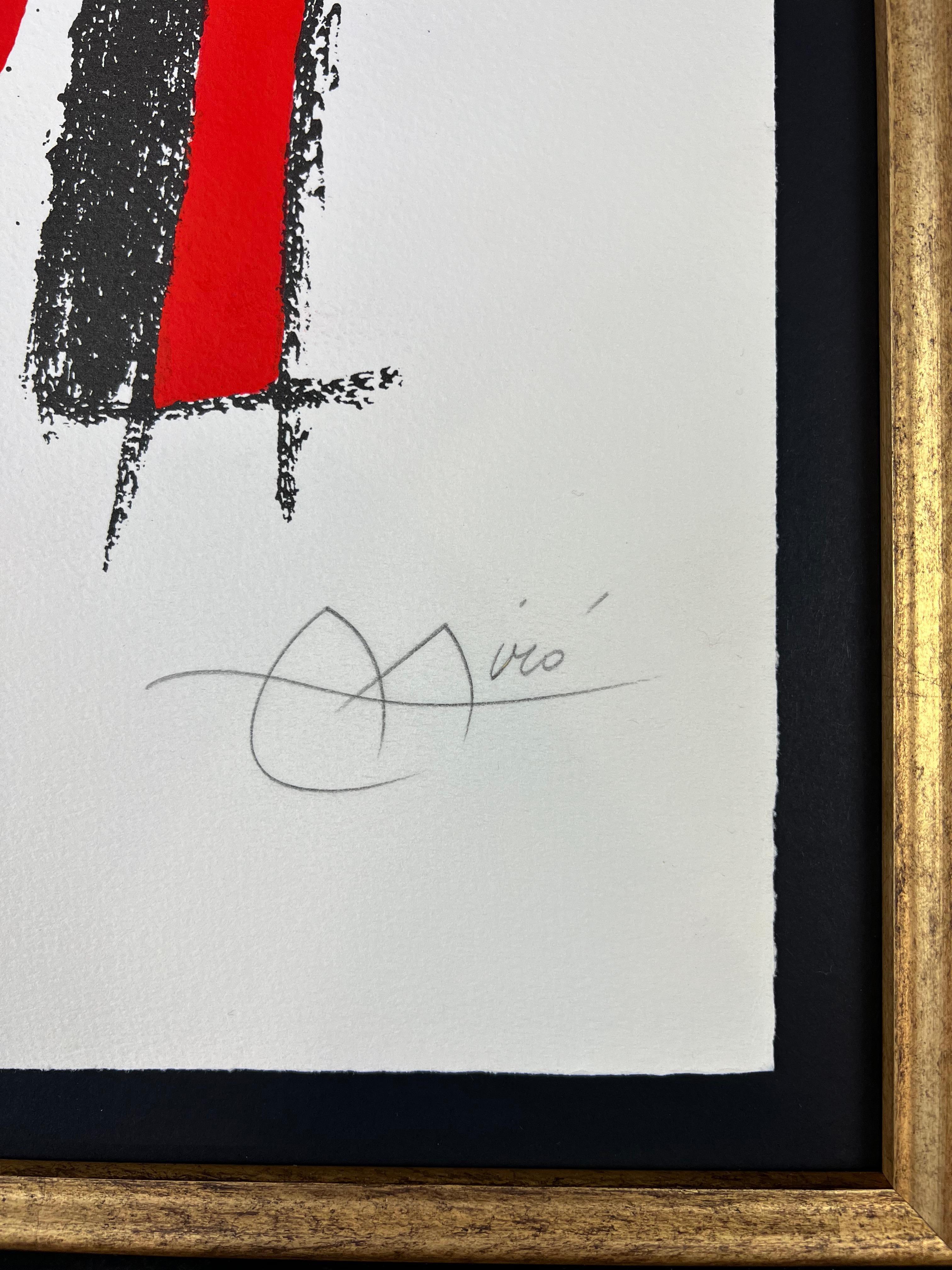 Joan Miró ( 1893 - 1983 ) - Litografia firmata a mano su carta Arches - 1975 2