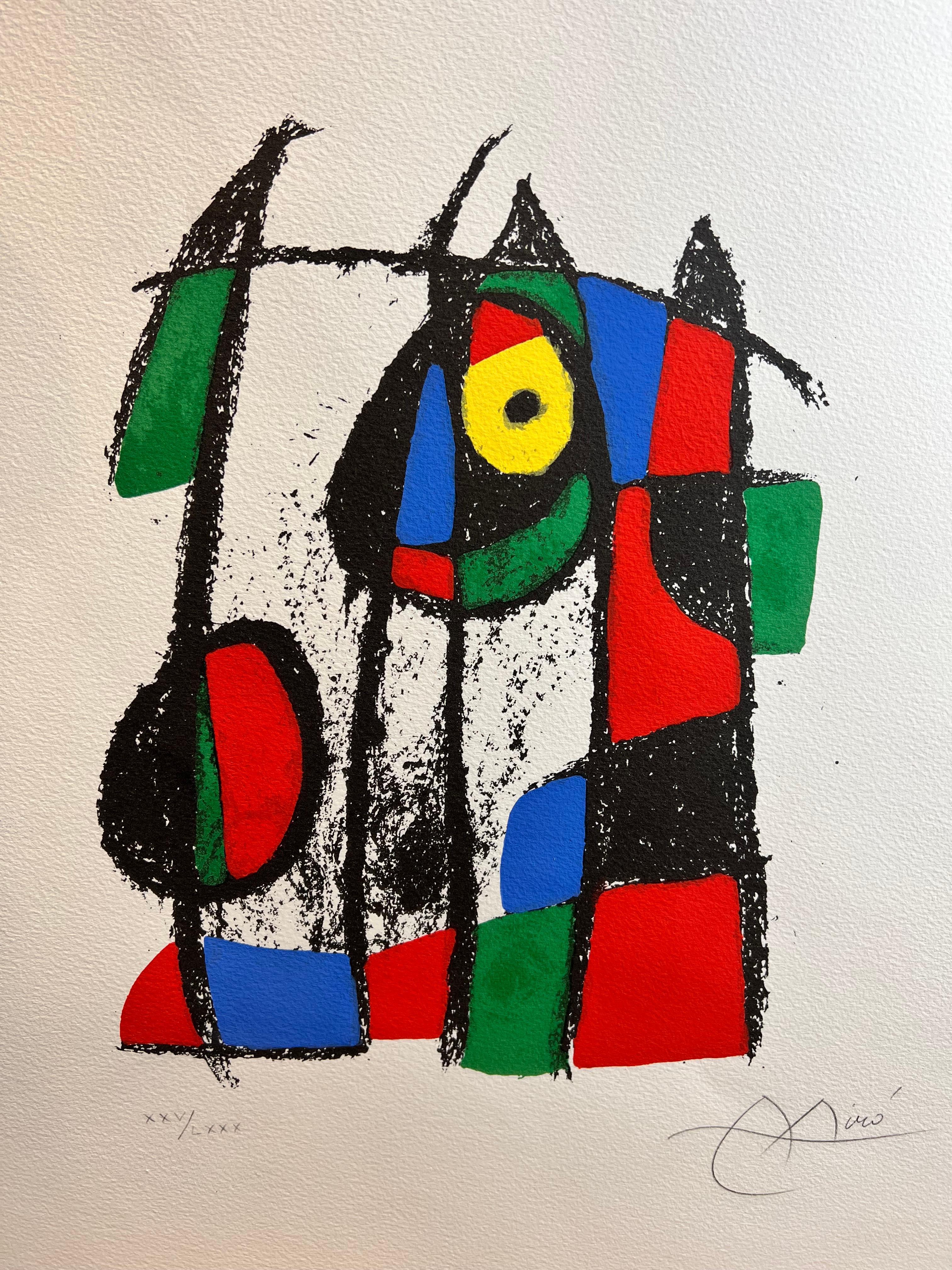 Joan Miró ( 1893 – 1983 ) – hand-signed Lithograph on Arches paper – 1975 4