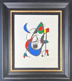 Joan Miró ( 1893 - 1983 ) - handsignierte Lithographie auf Arches-Papier - 1975