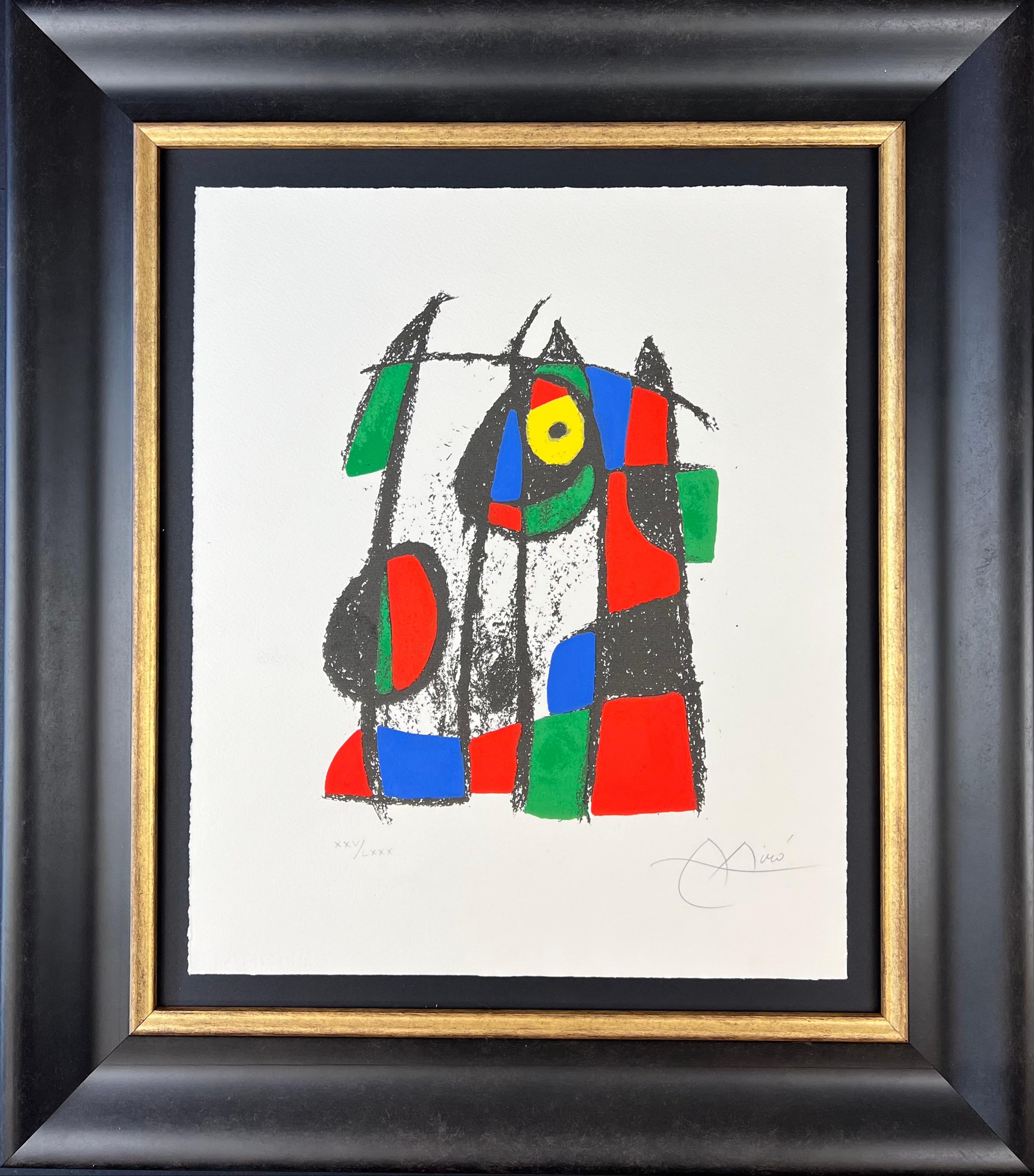 Color lithograph on Arches paper, edited in 1975
Limited edition
signed in pencil by artist in lower right corner and numbered XXV/LXXX in lower left corner
Framed size: 64,5 x 56,5 cm
Paper size: : 44,5 x 37 cm
Excellent conditions , with strong