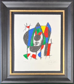 Joan Miró ( 1893 - 1983 ) - handsignierte Lithographie auf Arches-Papier - 1975
