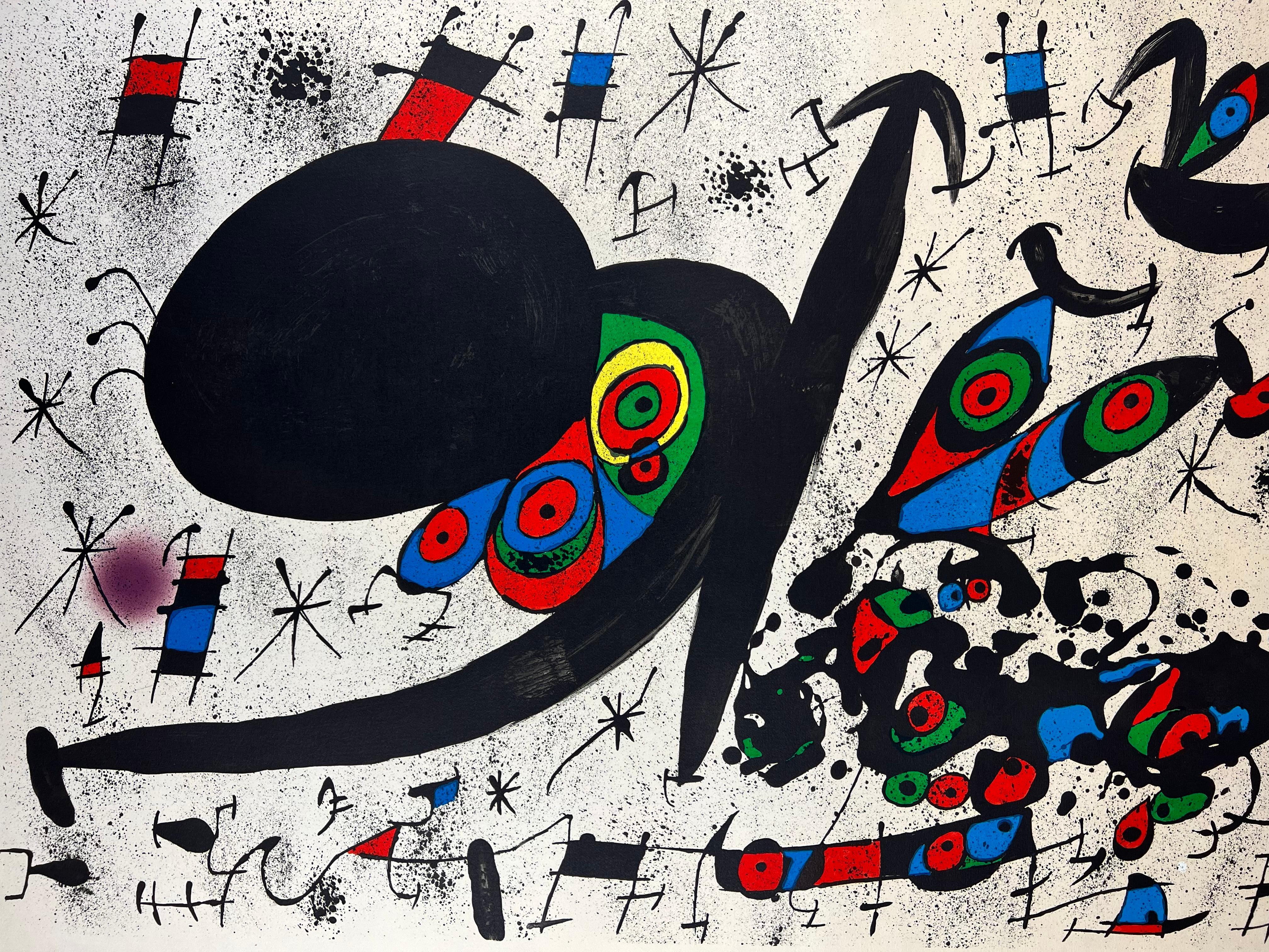 Joan Miró ( 1893 - 1983 ) - litografia firmata a mano su carta Guarro - 1971 1