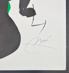 Joan Miró ( 1893 - 1983 ) - handsignierte Lithographie auf Guarro-Papier - 1973