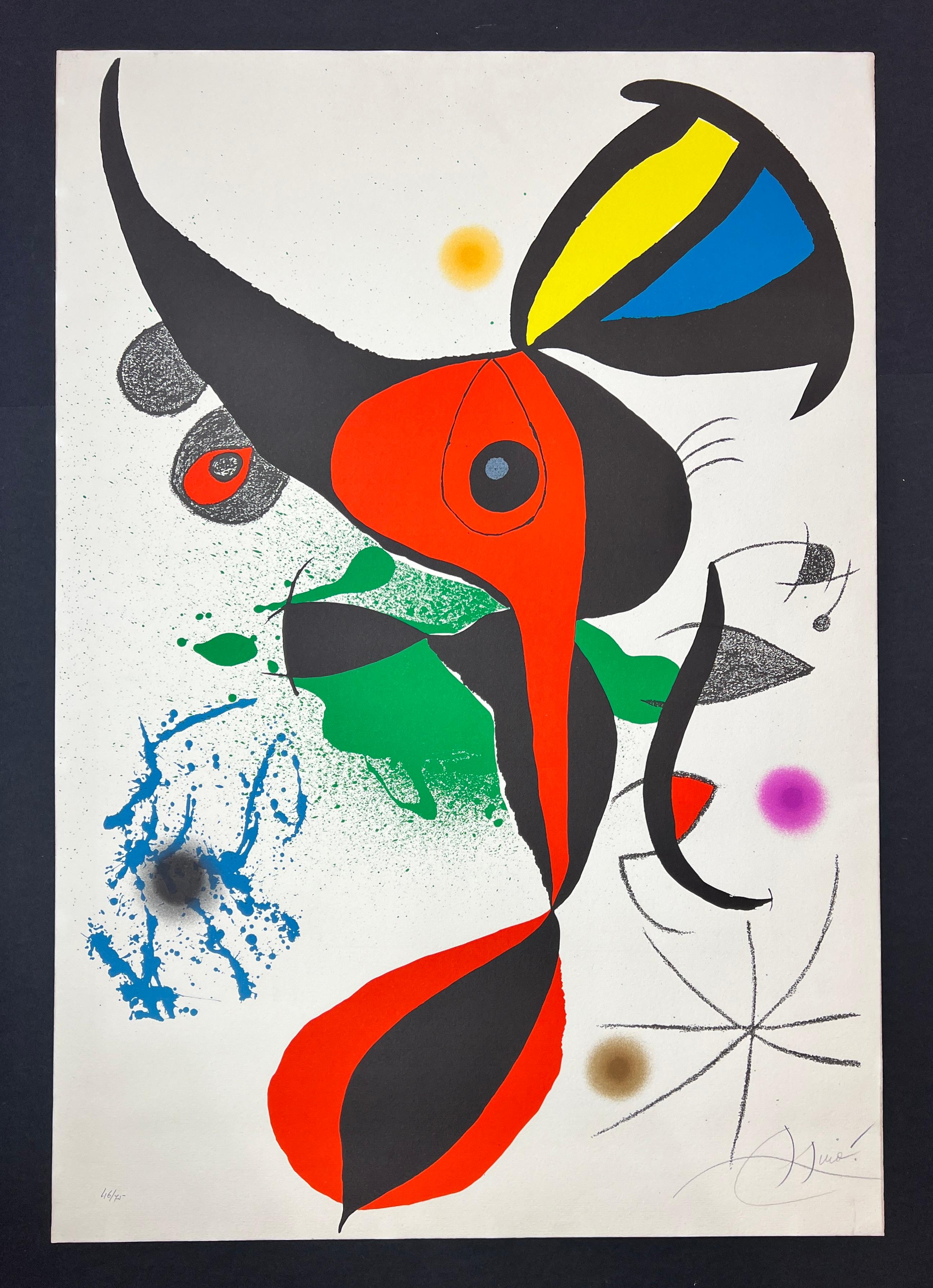 Joan Miró ( 1893 – 1983 ) – hand-signed Lithograph on Guarro paper – 1973 1
