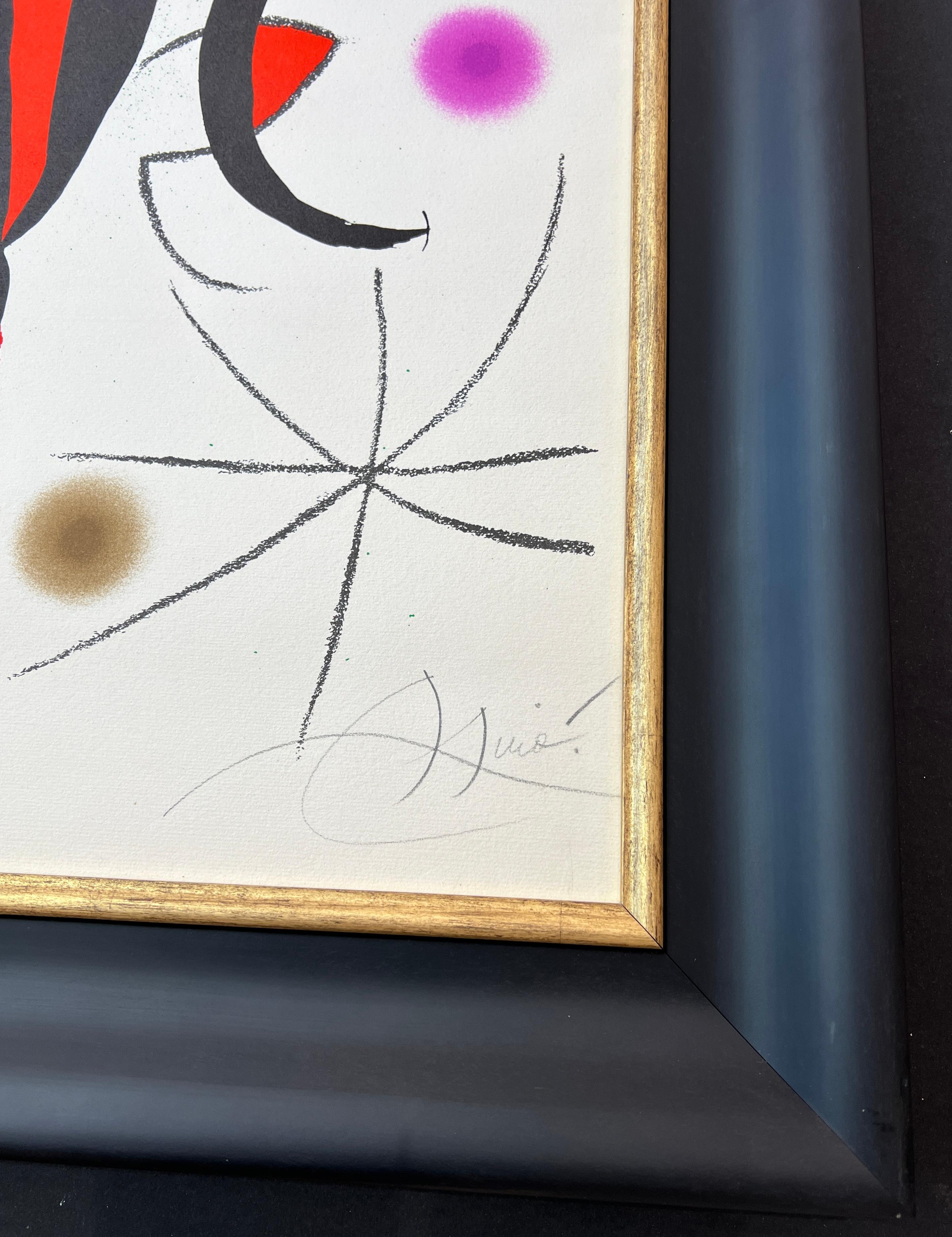 Joan Miró ( 1893 – 1983 ) – hand-signed Lithograph on Guarro paper – 1973 2