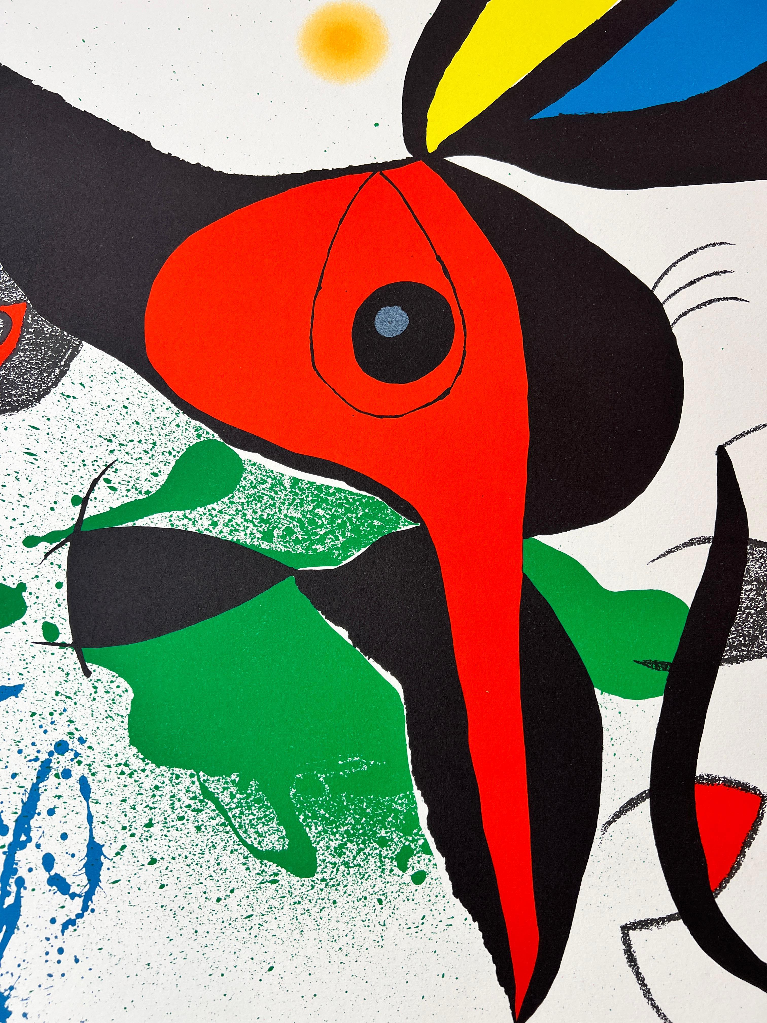 Joan Miró ( 1893 – 1983 ) – hand-signed Lithograph on Guarro paper – 1973 5