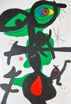 Joan Miró ( 1893 – 1983 ) – hand-signed Lithograph on Guarro paper – 1973