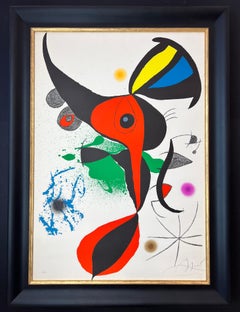 Joan Miró ( 1893 - 1983 ) - handsignierte Lithographie auf Guarro-Papier - 1973