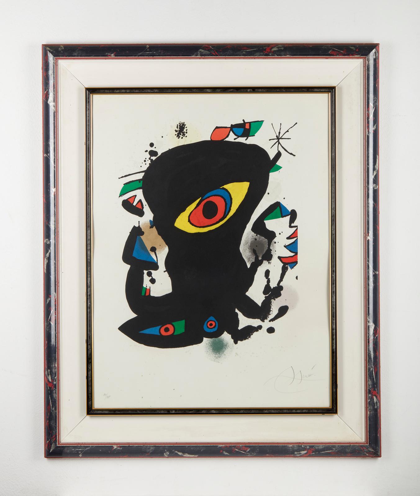 Joan Miró (1893-1983) - Litografía firmada a mano sobre papel Guarro – 1974