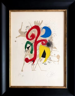 Joan Miró (1893–1983) - JARDIN AU CLAIR DE LUNE - Color lithograph on Vélin Arch