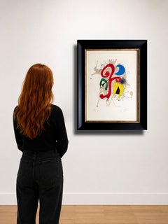 Joan Miró (1893–1983) - JARDIN AU CLAIR DE LUNE - Color lithograph on Vélin Arch
