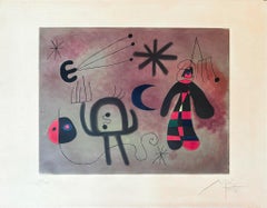 Joan Miró (1893–1983) - L'Oiseau Fusée - Coloured etching - 1952