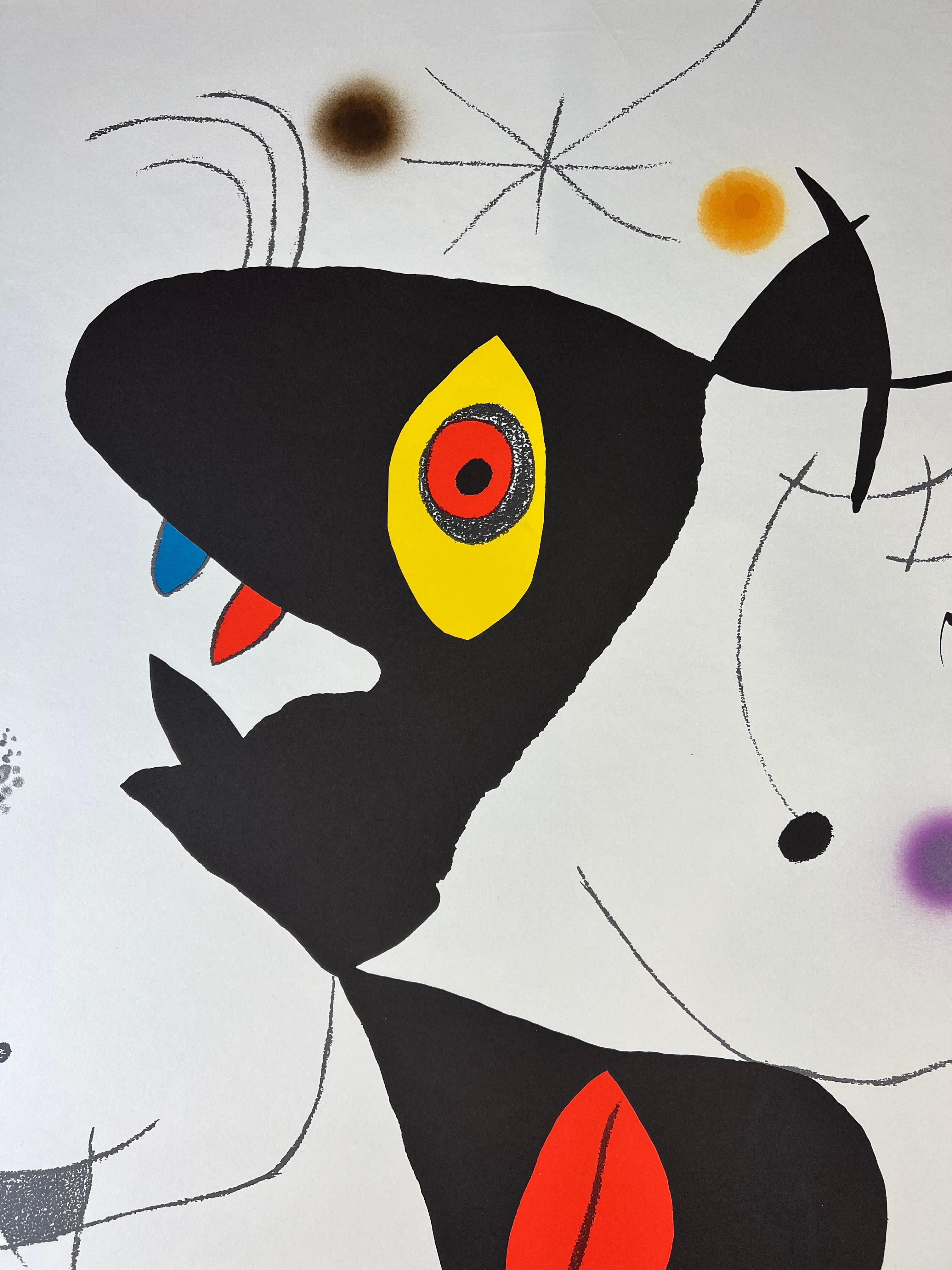 Joan Miró ( 1893 – 1983 ) – Oda à Joan Miró – hand-signed Lithograph on Guarro  3