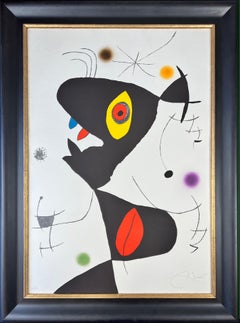 Joan Miró ( 1893 – 1983 ) – Oda à Joan Miró – hand-signed Lithograph on Guarro 