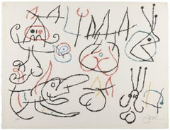 Joan Miró (1893 - 1983) - Ubu aux Baléares - Color lithograph - 1971