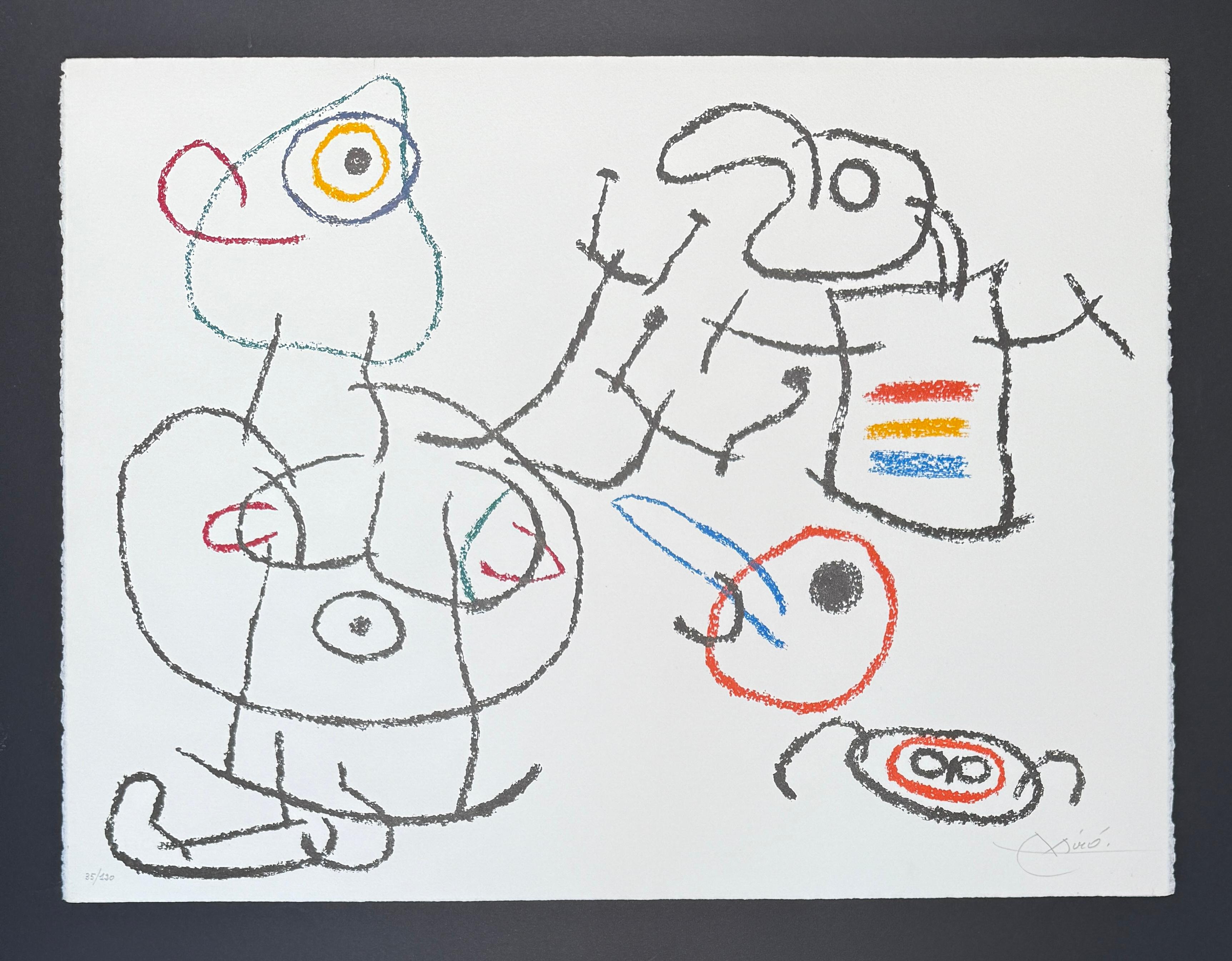 Joan Mirò (1893-1983) - Ubu aux Baléares - Color lithograph - 1971 - Print by Joan Miró
