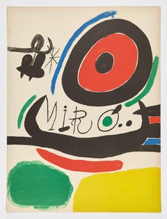 Joan Miró 1970 Avant La Lettre litografía original en papel de alto gramaje Barcelona