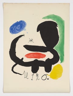 Joan Miró 1970 serie Avant La Lettre original lithograph Barcelona