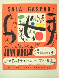 Joan Miro-2 Llibres: Joan Miro i Catalunya-Les Essencies De La Terra-30.25" x 21