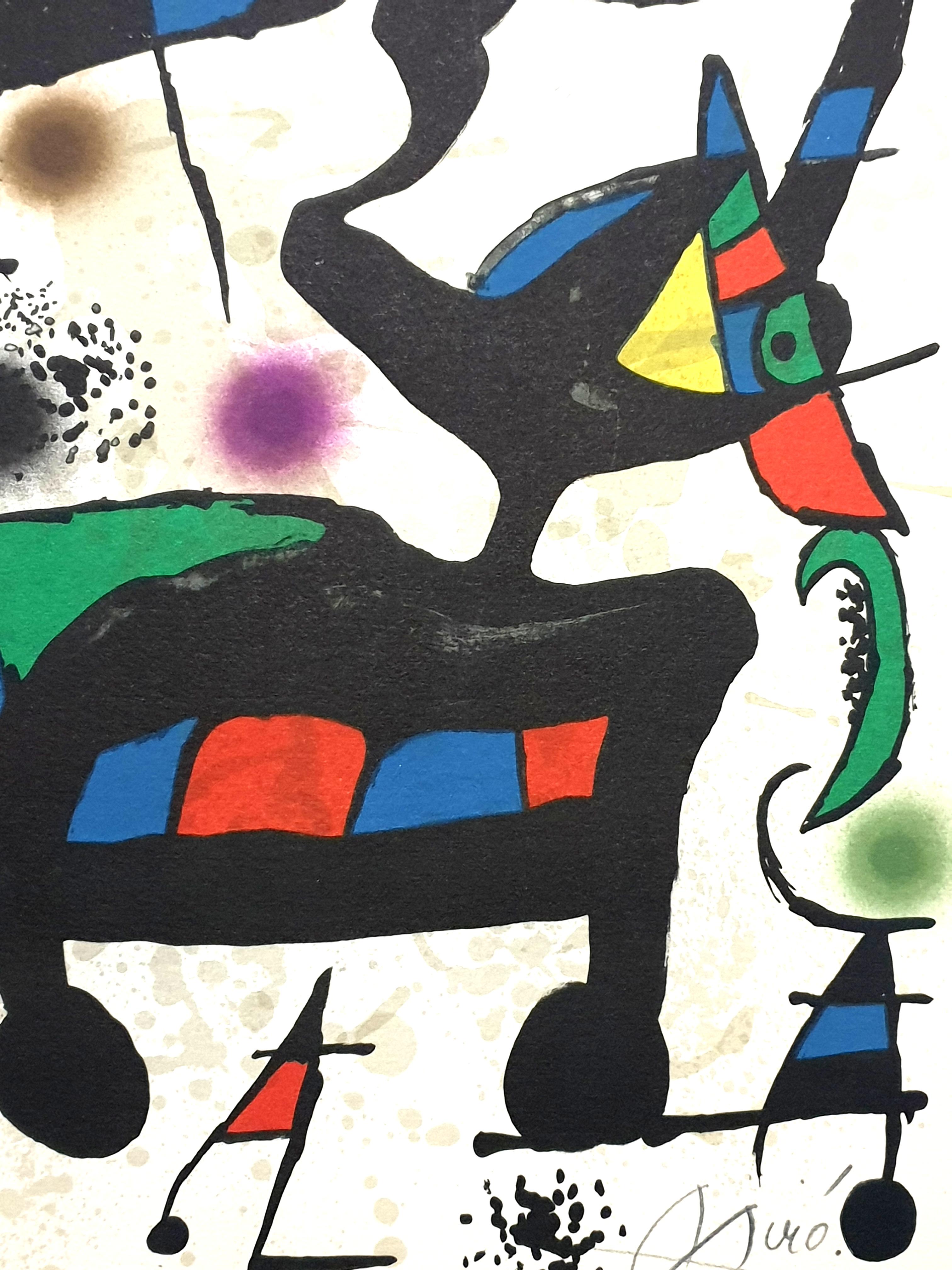 Joan Miro - “Plate I” from “Oda à Joan Miró” - Lithograph - Print by Joan Miró