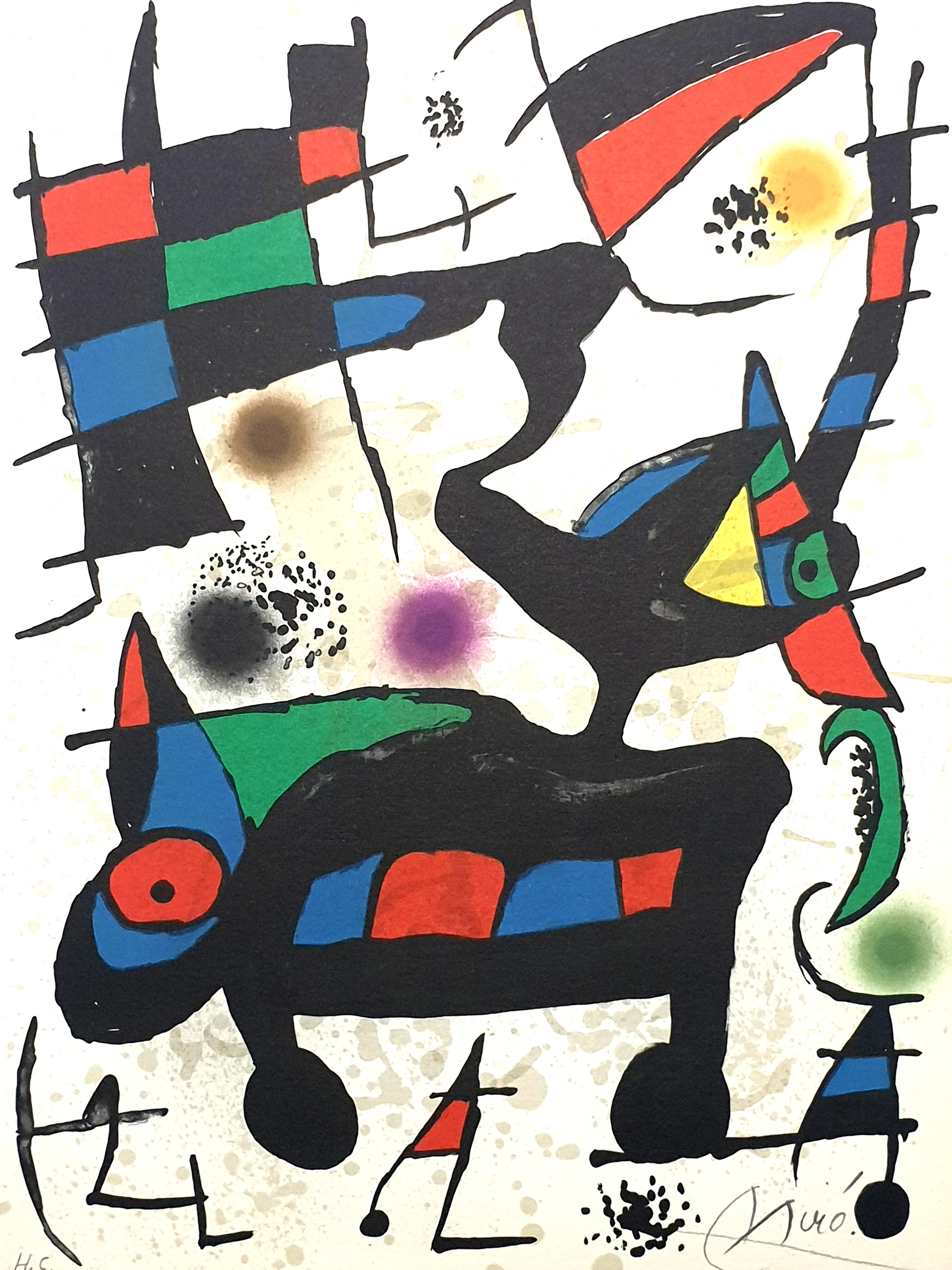 Joan Miro - “Plate I” from “Oda à Joan Miró” - Lithograph