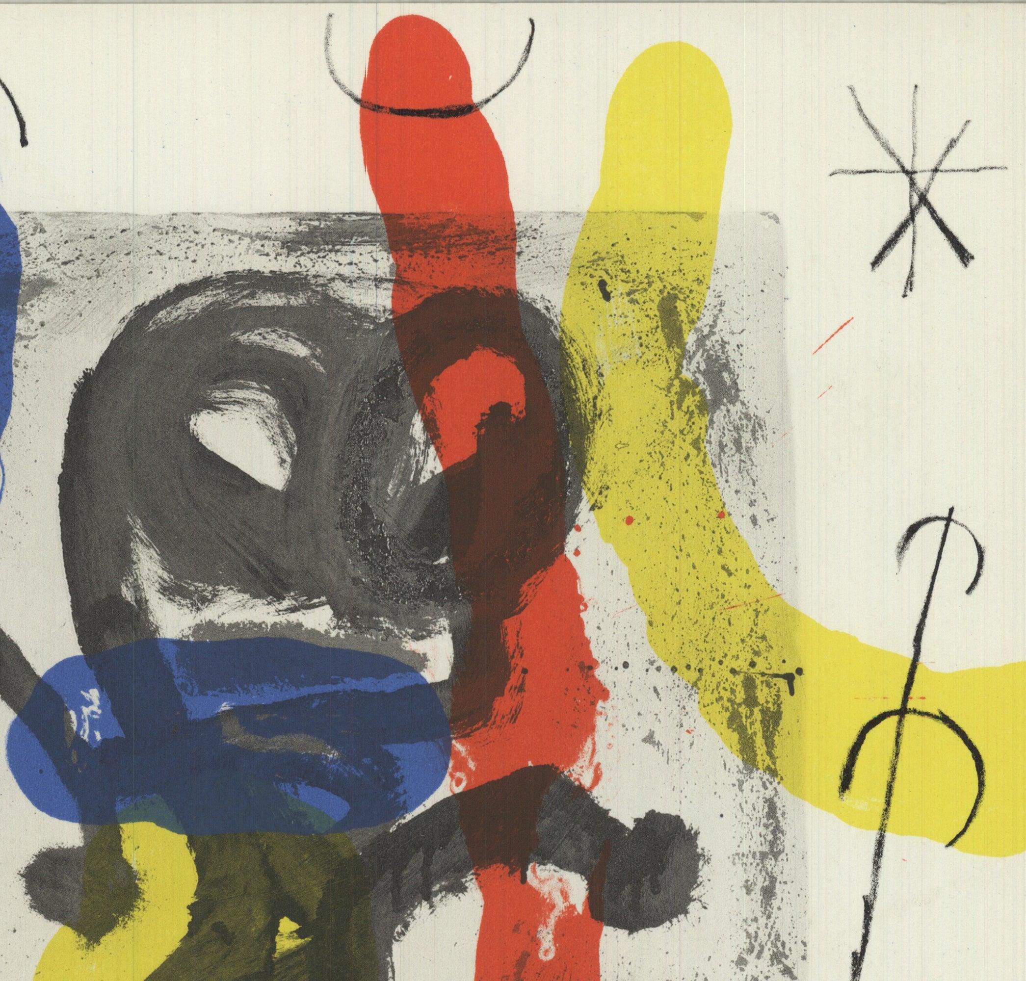 Joan Miro „Abstract from DLM number 169“, Lithographie, 1967 – Lithographie im Angebot 1