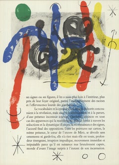 Joan Miro „Abstract from DLM number 169“, Lithographie, 1967 – Lithographie