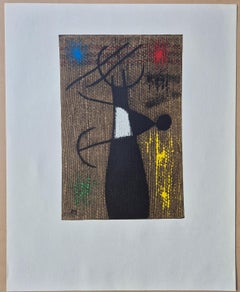Joan Miró (After) -- FEMME ET OISEAU X/X from Femmes