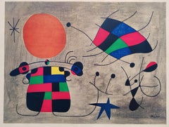 JOAN MIRÓ (after) -- Le Sourire des Ailes Flamboyantes, 1954